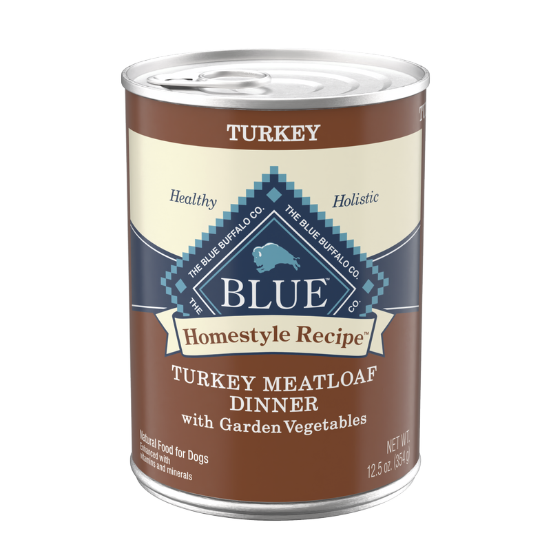 Blue Buffalo Homestyle Recipes Turkey Meatloaf Wet Dog Food 12.5oz