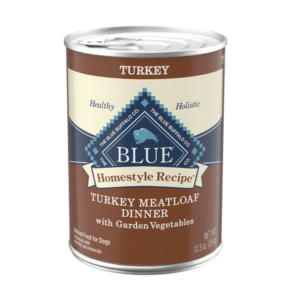 Blue Buffalo Homestyle Recipes Turkey Meatloaf Wet Dog Food 12.5oz