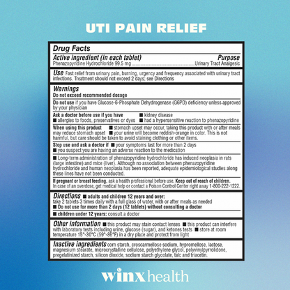Max Strength UTI Pain Relief + Access to same-day Rx treatment via telehealth