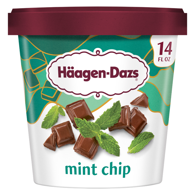 Häagen-Dazs Mint Chip Ice Cream, 14 Oz.