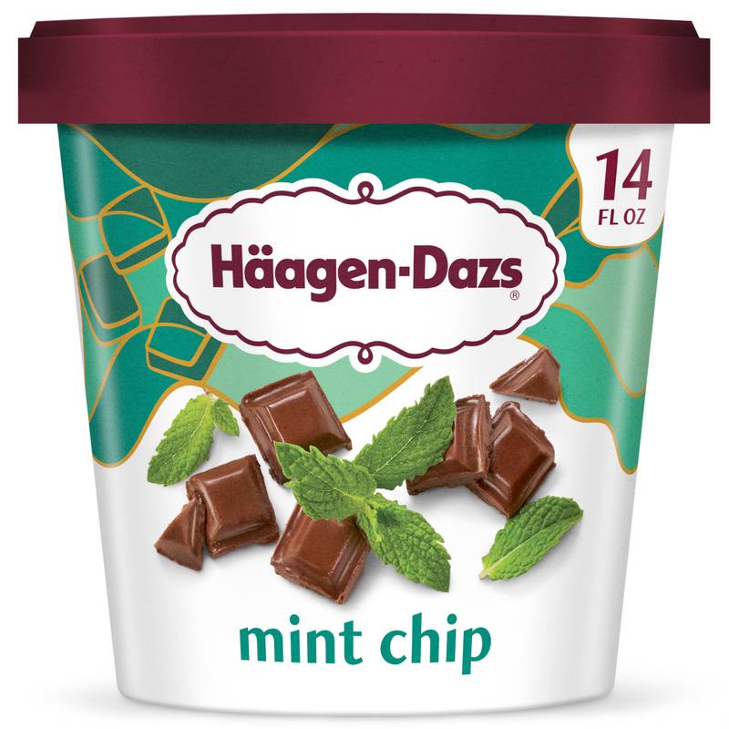 Häagen-Dazs Mint Chip Ice Cream, 14 Oz.
