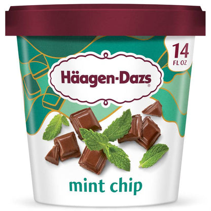 Häagen-Dazs Mint Chip Ice Cream, 14 Oz.