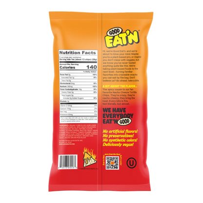 Good Eat'n Spicy Nacho Cheeze Tortilla Chips, 6oz