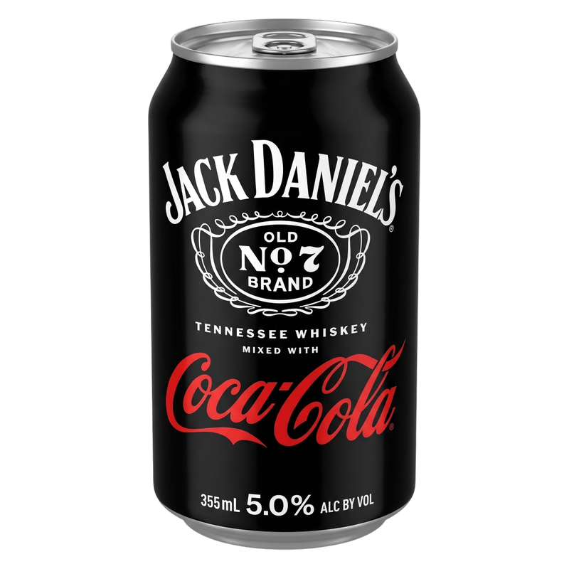 Jack Daniel's & Coca-Cola 355ml Can 5% ABV
