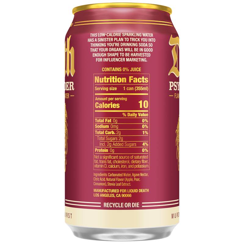 Liquid Death Psycho Cider Sparkling Water 6pk 12oz Can