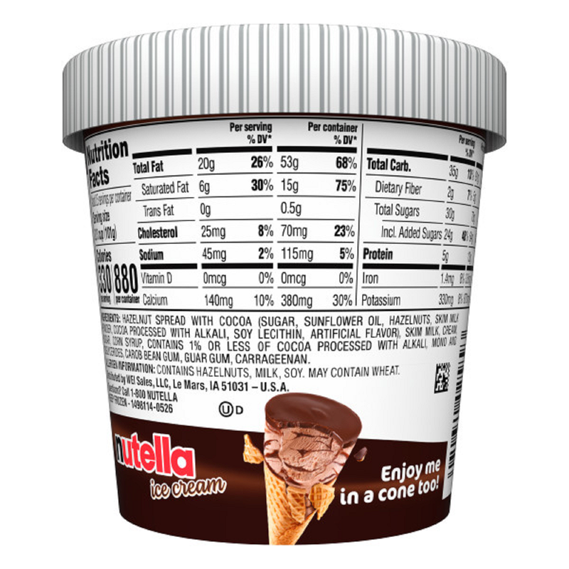 Nutella Ice Cream Pint, 14 fl oz