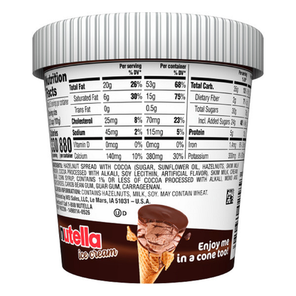 Nutella Ice Cream Pint, 14 fl oz