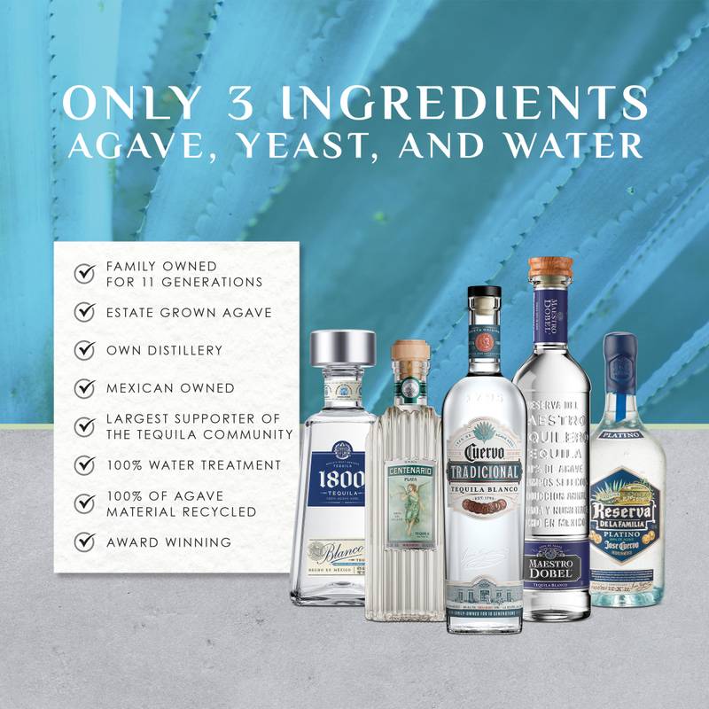 Maestro Dobel Silver Tequila 750ml (80 Proof)