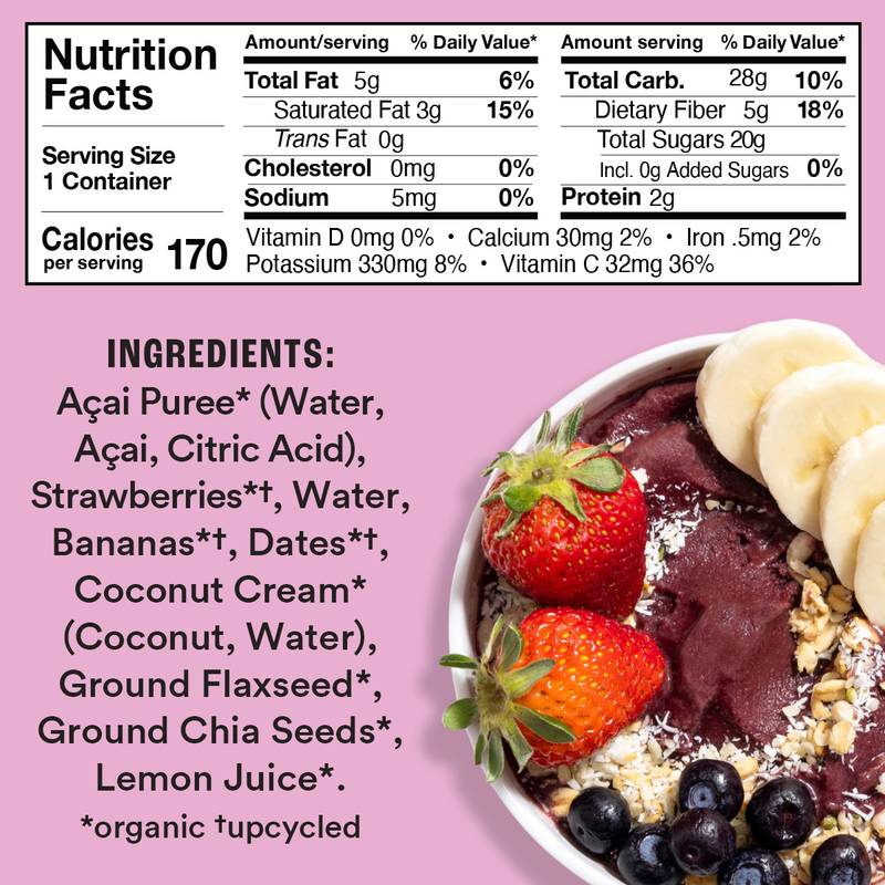 Sweet Nothings Berry Acai Bowl, 6oz – BevMo!