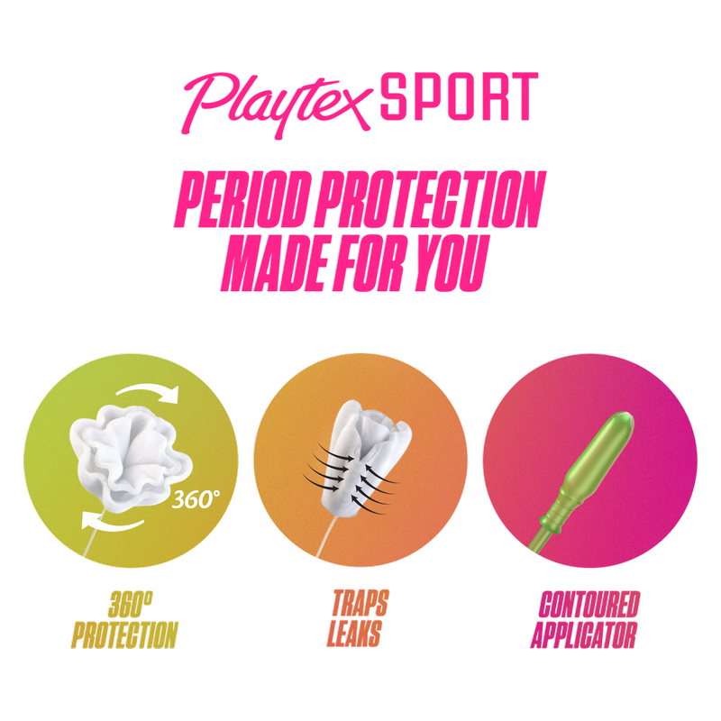 Playtex Sport Tampons Multipack Regular & Super Unscented 36ct