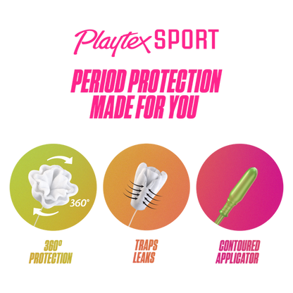 Playtex Sport Tampons Multipack Regular & Super Unscented 36ct