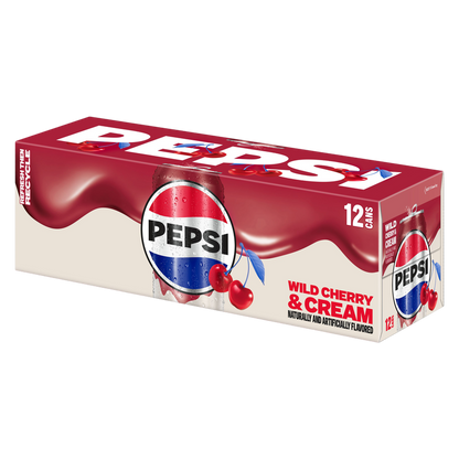 Pepsi Wild Cherries and Cream 12pk 12oz Can