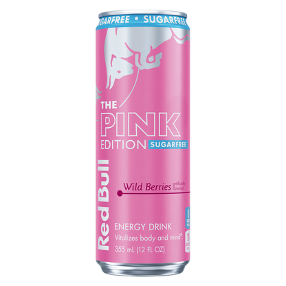 Red Bull Sugar Free Pink Edition Wild Berries 12oz Can