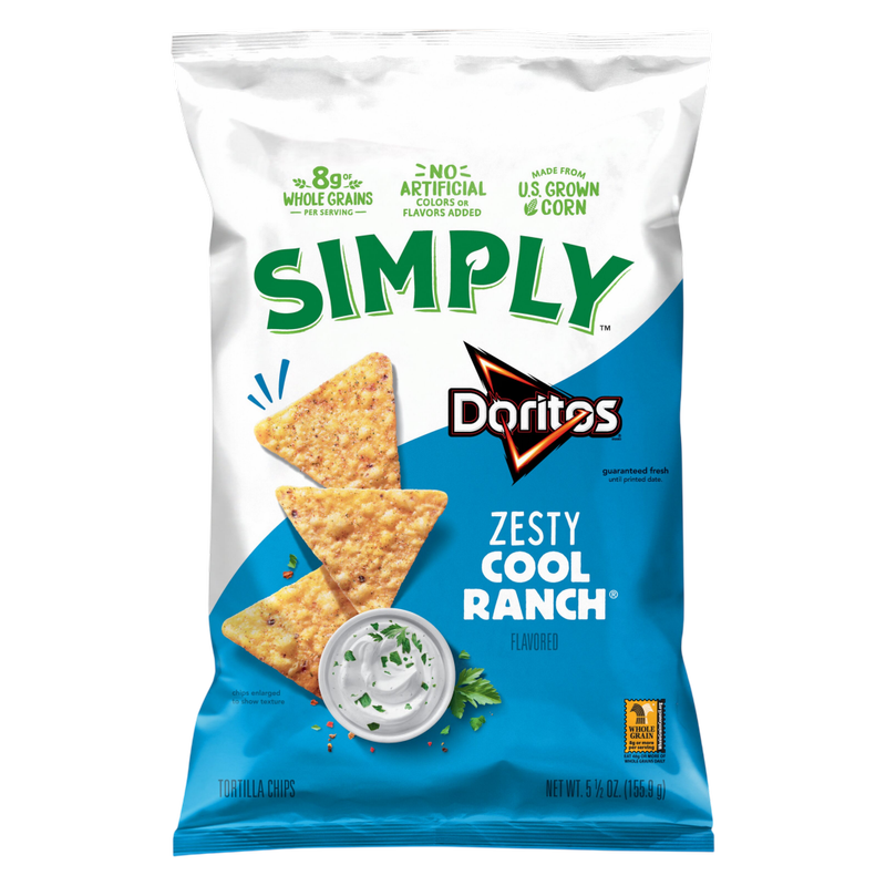 Simply Doritos Zesty Cool Ranch 5.5oz 
