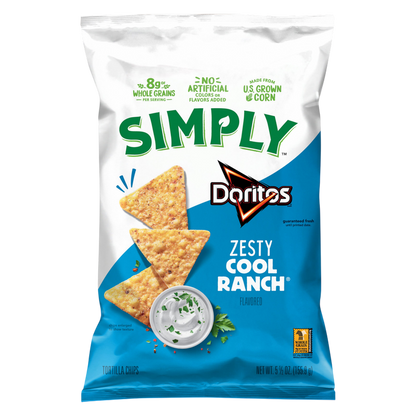 Simply Doritos Zesty Cool Ranch 5.5oz 