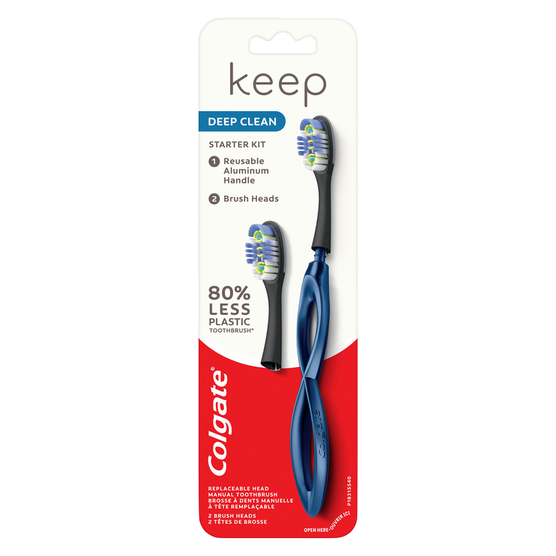 Colgate Keep Manual Toothbrush Deep Clean Starter Kit