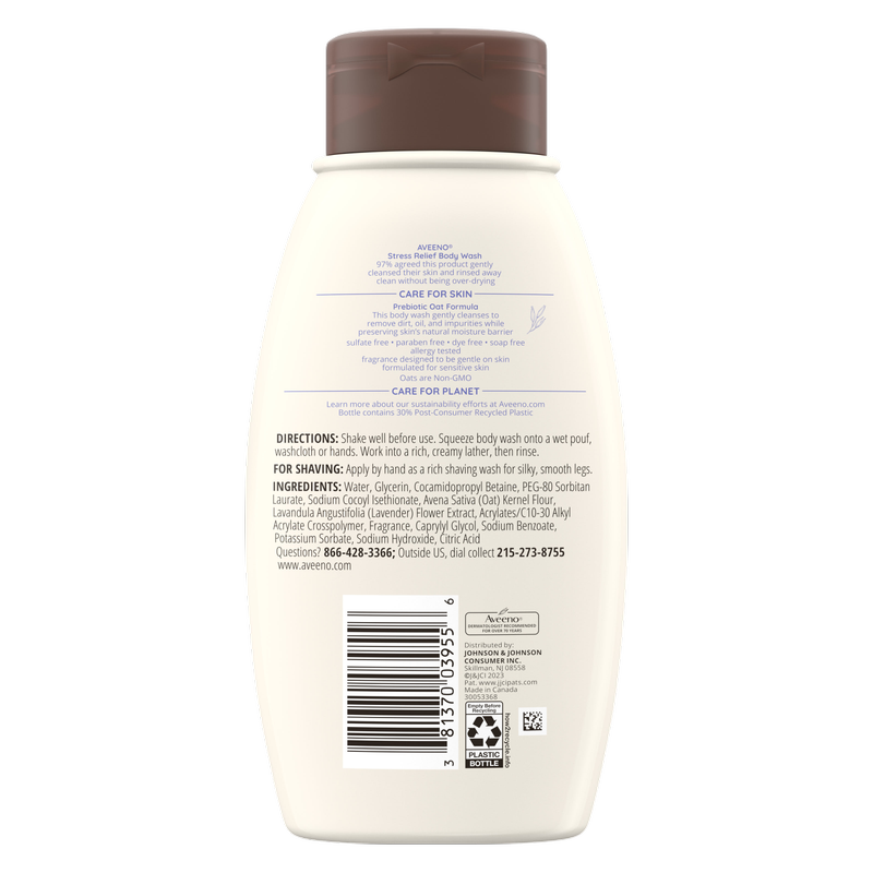 Aveeno Stress Relief Body Wash 12oz