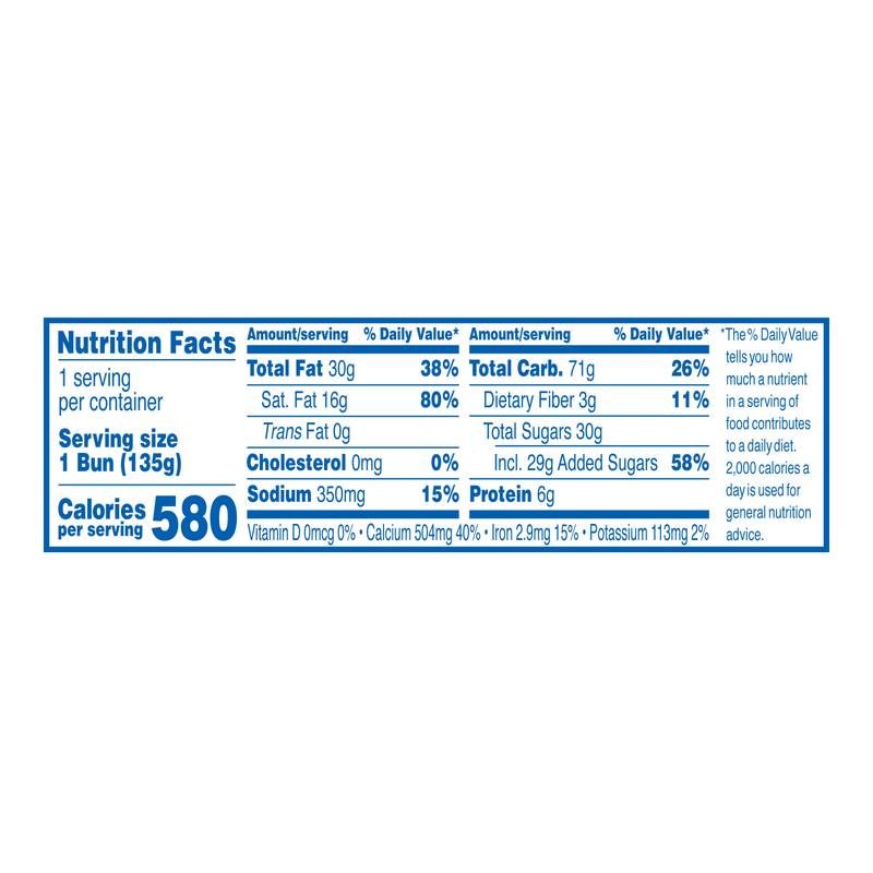 Hostess Iced Honey Bun Single Serve 4.75oz