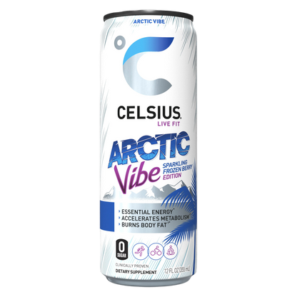 CELSIUS Sparkling Arctic Vibe Essential Energy Drink 12oz Can