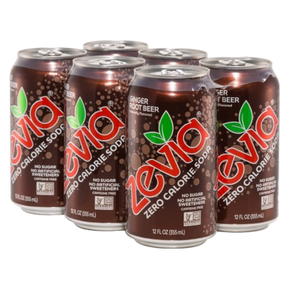 Zevia Diet Ginger Root Beer 6pk 12oz Can