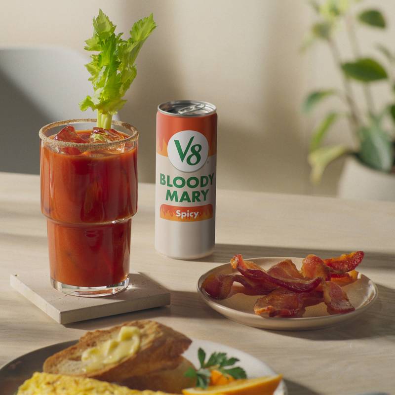 V8 Spicy Bloody Mary Mix 8oz 6pk Can