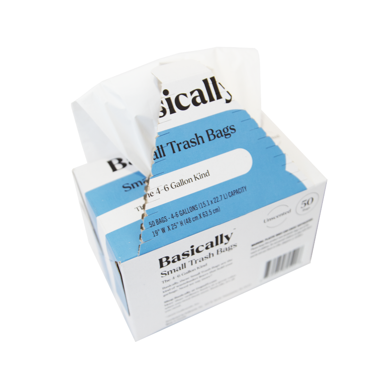 Basically Bathroom Trash Bags, 50ct (4-6 Gallon)