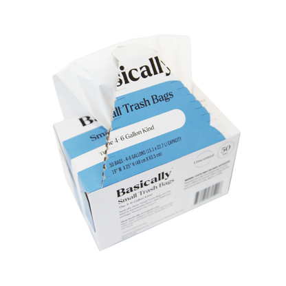 Basically Bathroom Trash Bags, 50ct (4-6 Gallon)