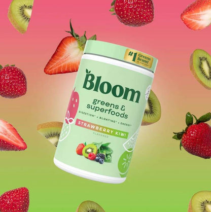 Bloom Greens & Superfoods Strawberry Kiwi 5.34oz, 25ct