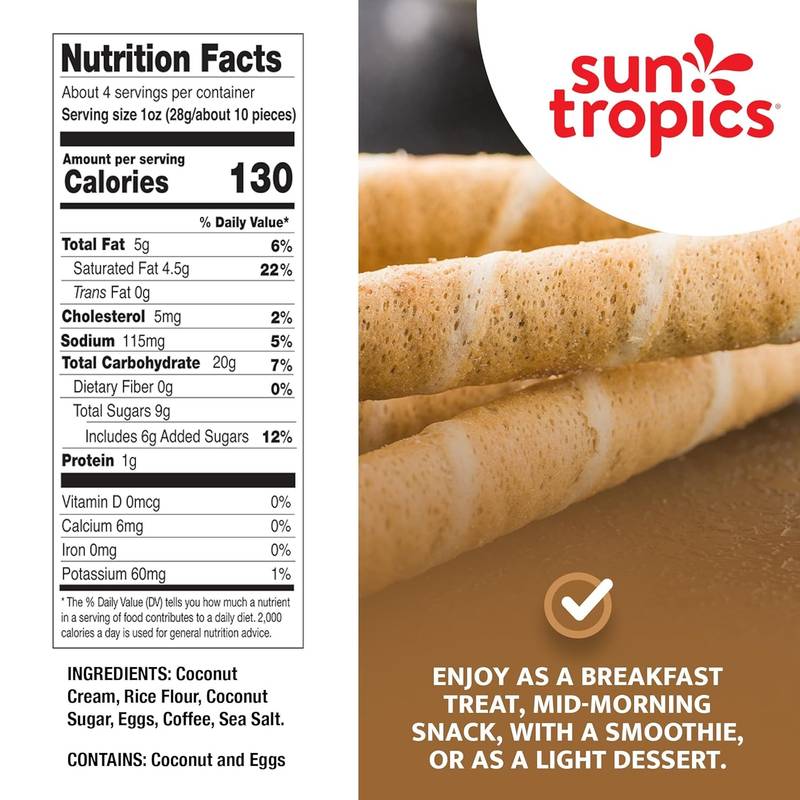 Sun Tropics CocoRolls Espresso, 4oz - Sun Tropics – BevMo!