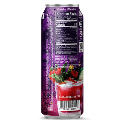 Elevado THC 5mg Berry Mojito Cocktail 4pk 12oz Can
