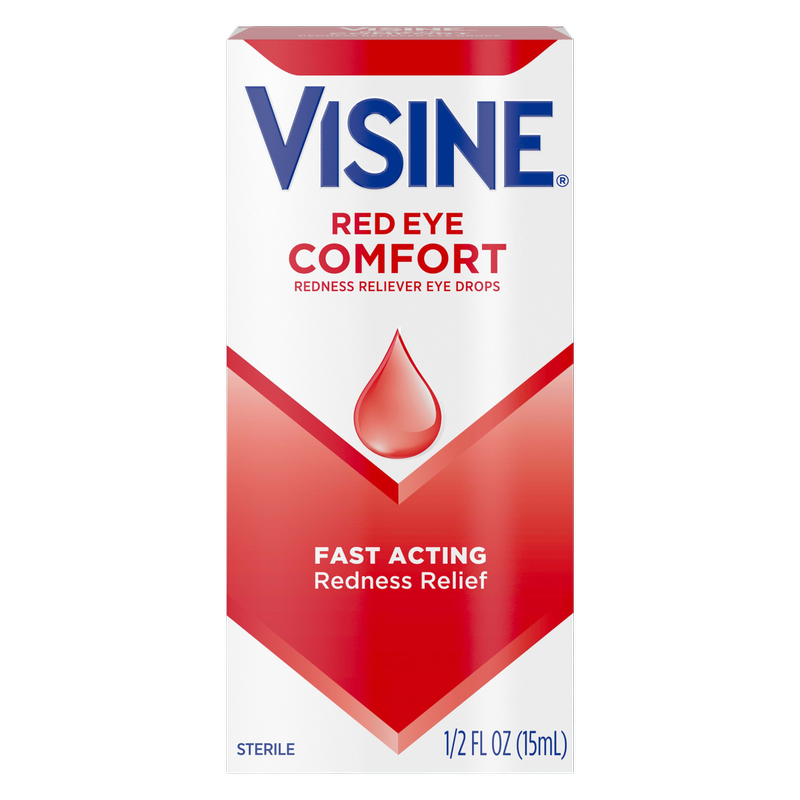 Visine Red Eye Comfort Redness Reliever Eye Drops 0.5oz