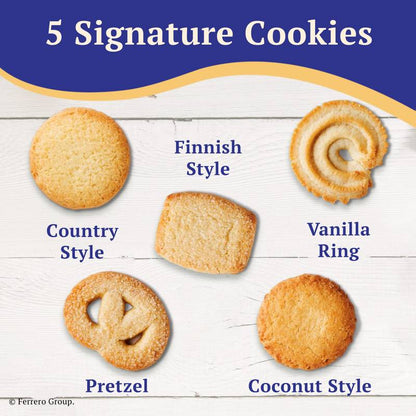 Royal Dansk Danish Butter Cookie Selection, Authentic Assortment of Original Butter Cookies, 12 oz tin