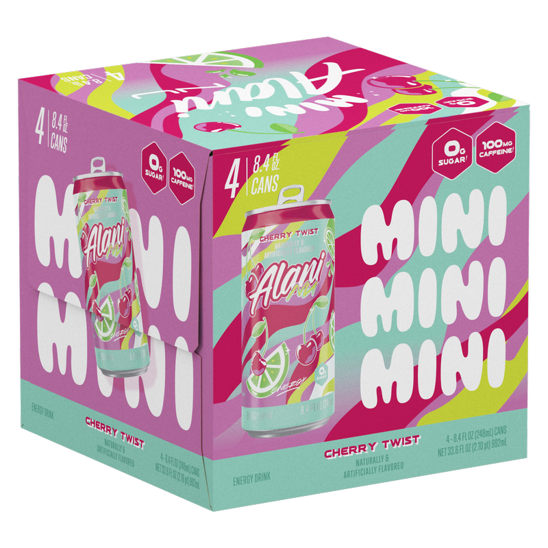 Alani Energy Cherry Twist 4pk 8.4oz Can - Alani – BevMo!