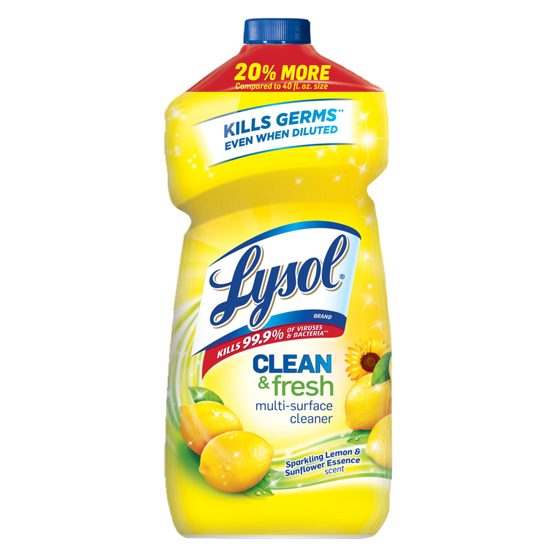 Lysol Clean & Fresh Multi-Surface Cleaner Sparkling Lemon & Sunflower 48oz