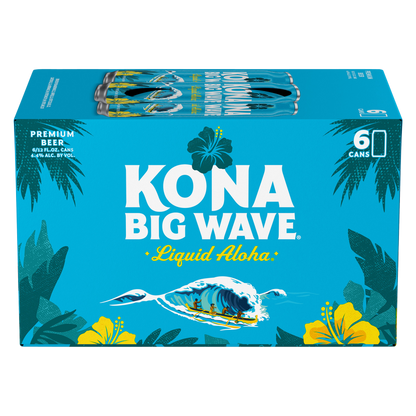 Kona Big Wave Premium Beer 6pk 12oz Cans 4.4% ABV