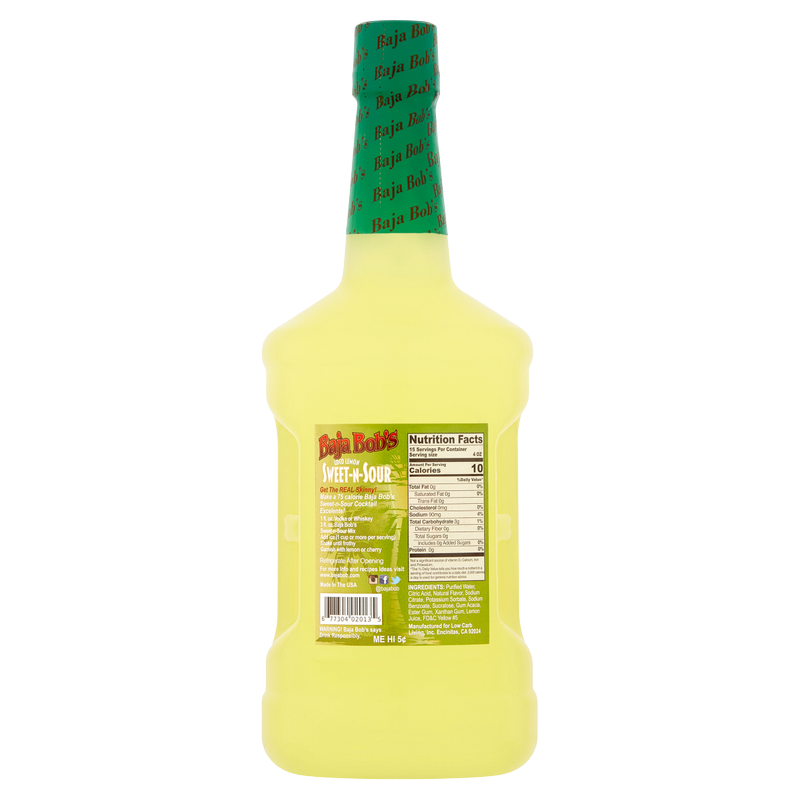 Baja Bob's Sugar Free Sweet & Sour 1.75L Btl