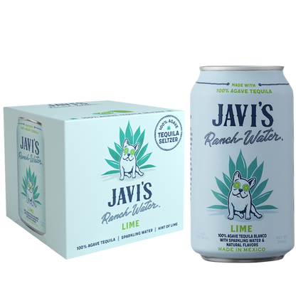 Javi's Ranchwater Lime Tequila Seltzer 4pk 355ml Can 4.5% ABV