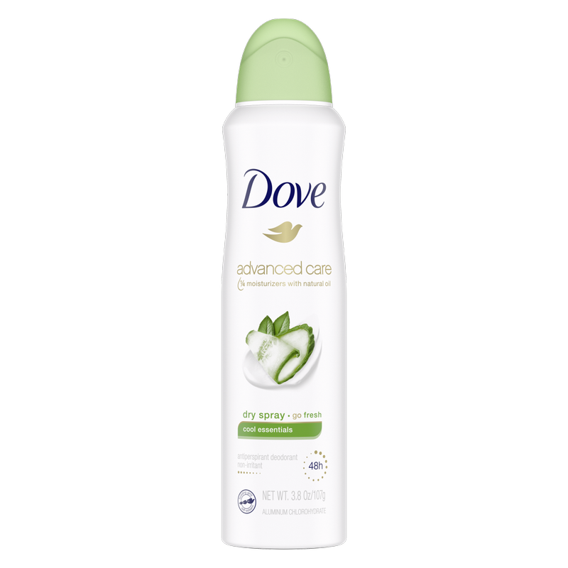 Dove Dry Spray Antiperspirant Deodorant, Cool Essentials