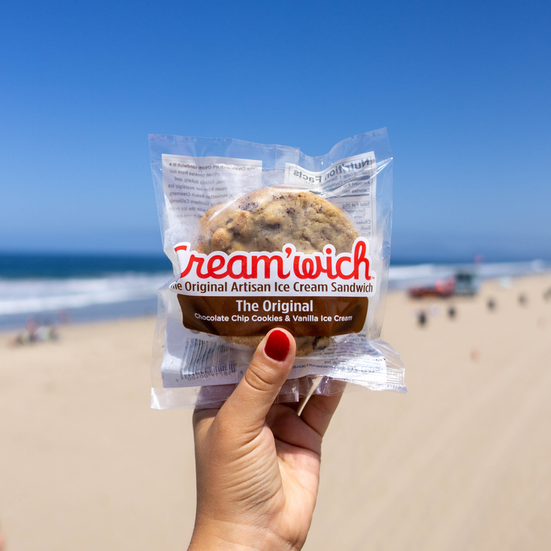 Manhattan Beach Cream’Wich Cookie Chocolate Chip Vanilla 5oz