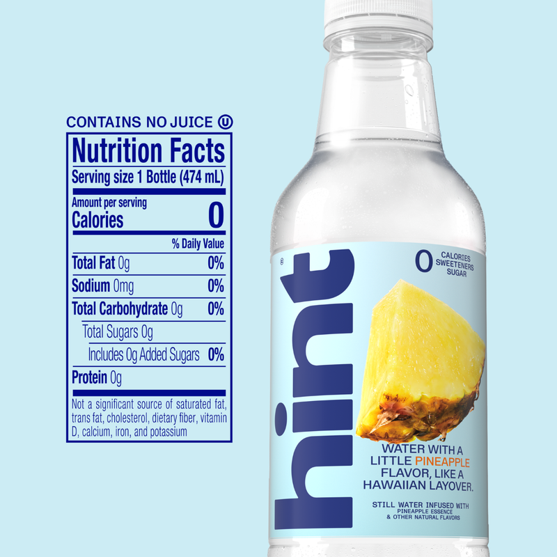 Hint Pineapple Infused Water 16oz Btl