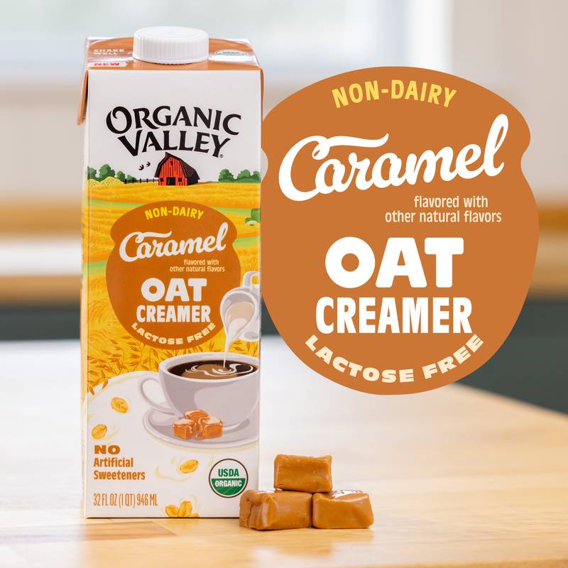 Organic Valley Caramel Oat Creamer 32oz Ctn
