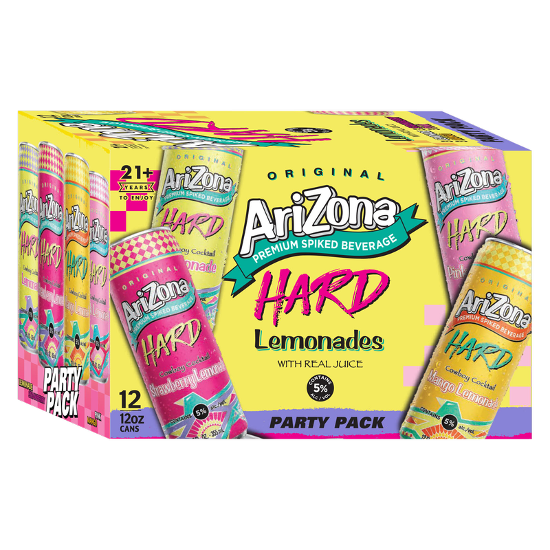 Arizona Hard Lemonade Party Pack 12pk 12oz Can 5 0 ABV Arizona Hard arizona-hard-lemonade-party-pack-12pk-12oz-can-5-0-abv-arizona-hard