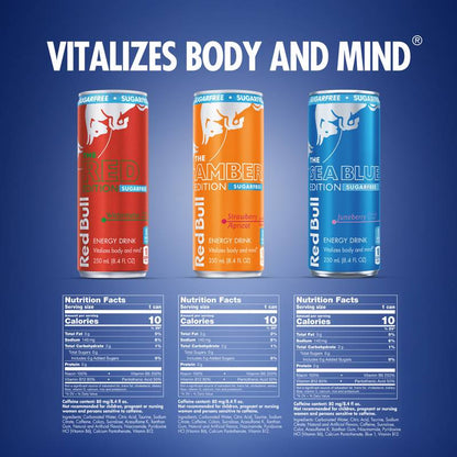 Red Bull Sugar-Free Energy Drink Variety Pack 12pk 8.4oz Cans