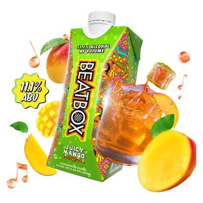 BeatBox Juicy Mango 500ml 11.1% ABV Wine Party Punch