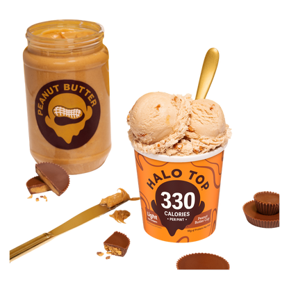 Halo Top Peanut Butter Cup Light Ice Cream, 16 fl oz Pint