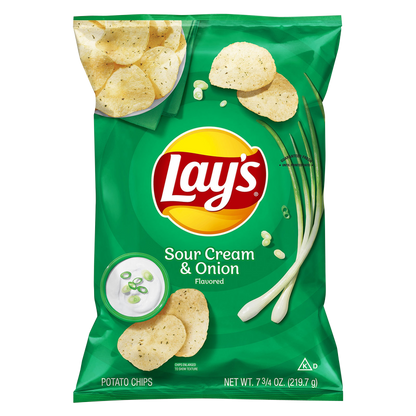 Lay's Sour Cream & Onion Potato Chips 7.75oz