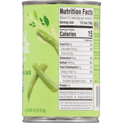 Wild Harvest Organic Cut Green Beans 14.5oz