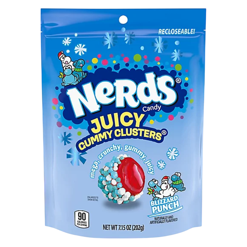 Nerds Juicy Gummy Cluster, Blizzard Punch, 7.15 oz