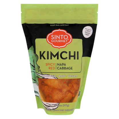 Sinto Gourmet Spicy Red Napa Cabbage Kimchi, 14 oz