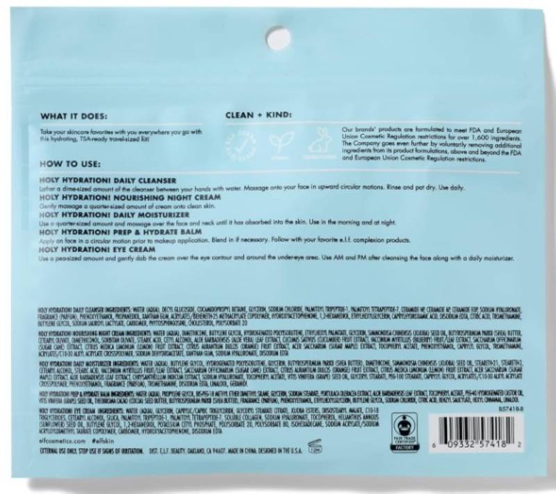 e.l.f. Jet Set Hydration Kit 1.9oz